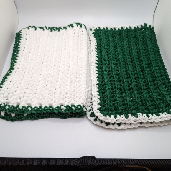 💞2/$20 HAND CRAFTED Crocheted All Purpse 100% Cottn Reusble Bath or Dish Cloths - Picture 2 of 16